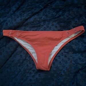 Orange hipster bathing suit bottoms